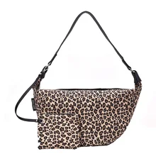 Леопардовая зернистая сумка на плечо, Большая вместительная Холщовая Сумка через плечо для женщин, модная Узкая сумка для отдыха или путешествий, большая посылка