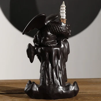 

Ceramic Dragons Backflow Incense Burner Censer Home Decor Incense Holder Religious Censer Best Price
