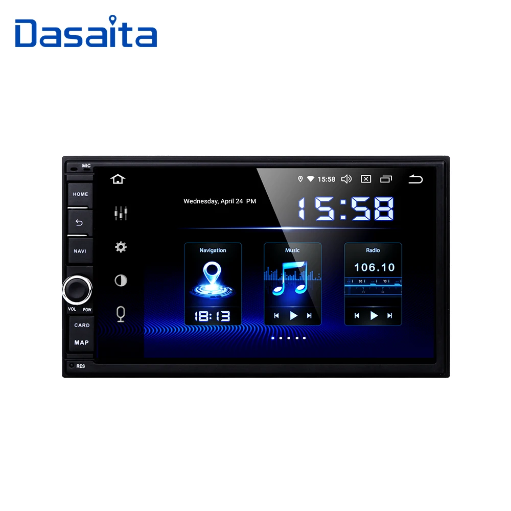 Dasaita Android Universal Car 2 Din Radio 7\ IPS Screen Android 9.0 Stereo Multimedia Navigation for Nissan Built-in DSP