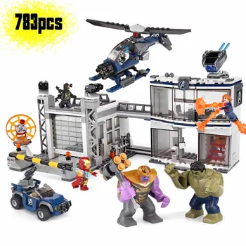 

76131 New Avengers Compatible LepininglyMarvel 4 Endgame Compound Battle Set Model Building Block Bricks Boy Christmas Toys