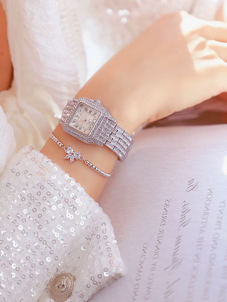 Красивые часы с бриллиантами для женщин кварцевые аналоговые роскошные часы розовое золото кварцевые часы Relogio Feminino Reloj Mujer Montre