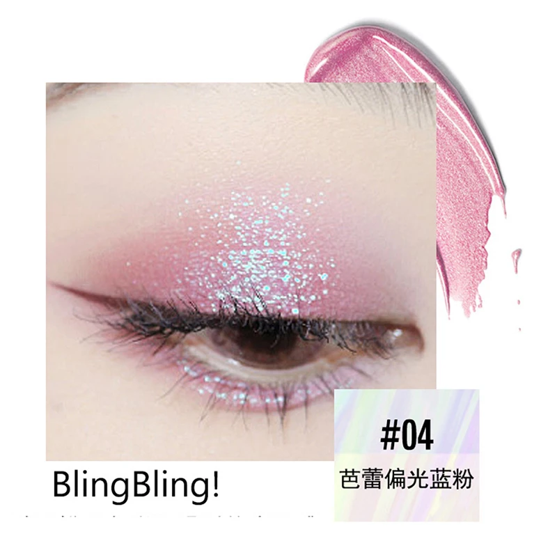 

Glitter Liquid Eye Shadow Waterproof Non-dizzy Dyeing Easy To Color Shimmer Eye Shadow