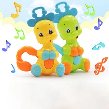 

Cartoon Infant Baby Bell Rattles Newborns Toys For Children Music kids Cute Hand Bell Teether Toys Plastic Deer Elephant toys