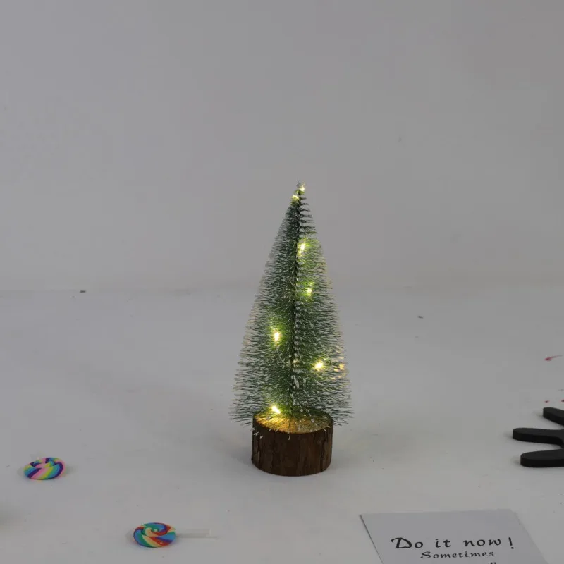 1146A1 20cm Led 1 шт. Мини Рождественская елка маленький кедр настольная Рождественская елка светодиодный светящаяся Рождественская елка для новогоднего украшения дома - Цвет: 1146A1 20cm Led