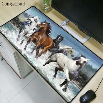 

Animal Horse Extra Large Waterproof Mouse Pad Gaming Mousepad Anti-slip Rubber Gaming Mouse Mat with Locking Edge