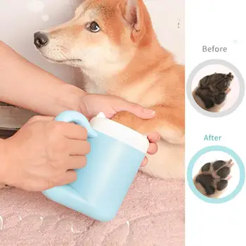 

Pet Cats Cleaner Dogs Foot Clean Cup For Dogs Cats Cleaning Tool Plastic Washing Brush Paw Washer Pet Accessories for Medium Dog