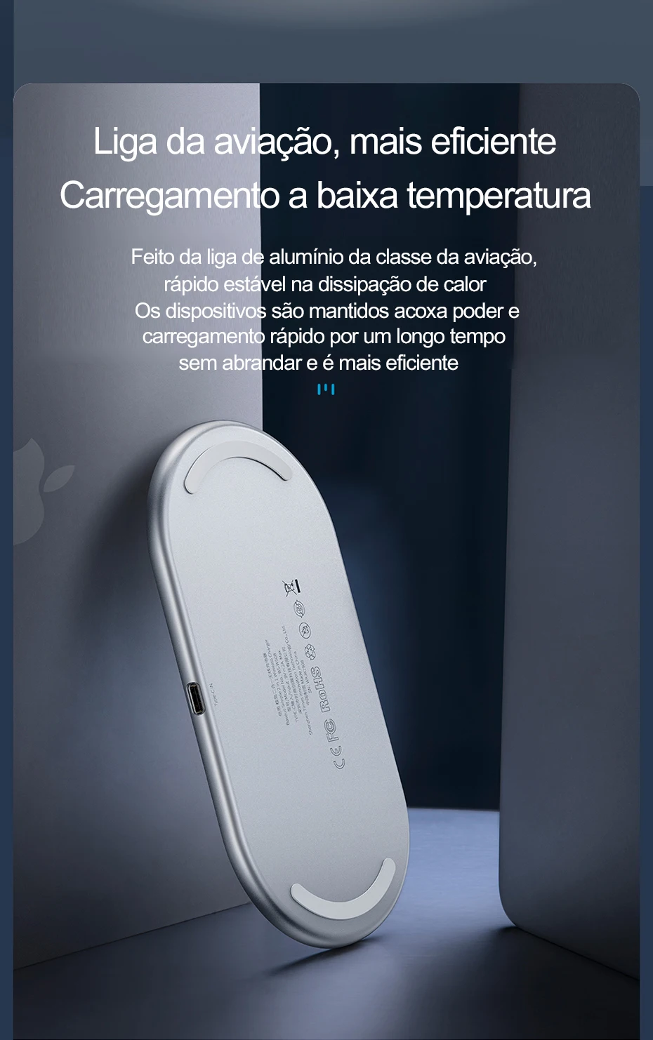 Carregador sem Fio Almofada de Carregamento sem Fio Visível para Samsung Carregamento para Airpods Duplo de 15w para Iphone Baseus xs xr Galaxy Note 10 Plus Nota 9 8 S10 s9 11 Pro Max x 11 Cheap Carregadores sem Fio