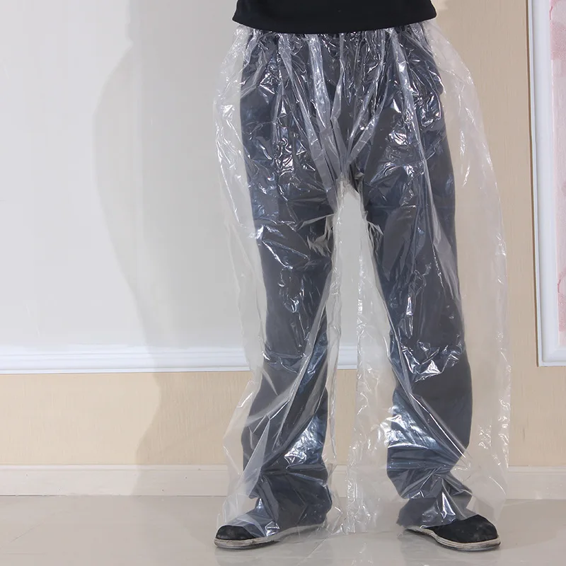 4pcs/set Travel Disposable Rain Pants Thicken Outdoor Rainproof Mountain Camping Adult Hiking Men Long Rain Pants Travel 6 Silk hiking pants