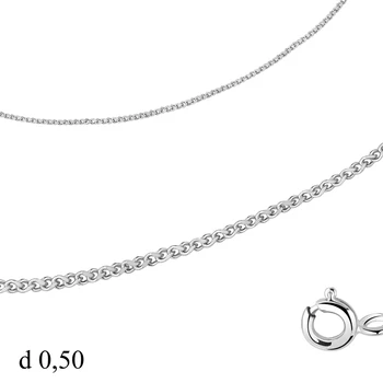 

AQUAMARINE chain without inserts, silver 925