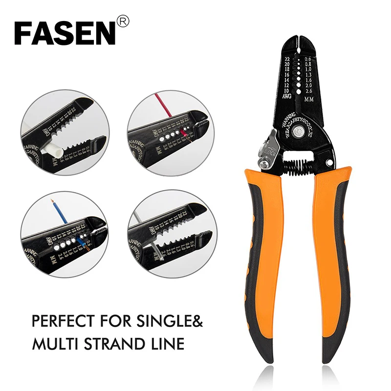 

HS-1041C Stripping Wire Multi Tool MINI Pliers Cutter Cable Tools 0.6-2.6mm Crimping Terminals Save Effort Multitool alicate