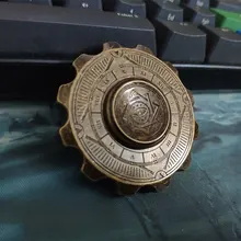 Уникальный восемь диаграм шестерни медный фиджет Спиннер Винтаж ручной спинер для взрослых EDC игра-Антистресс игрушка для отдыха