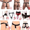 Leather Butt Plug Anal Dildo Harness, Chastity Belt Device,Forced Orgasm Accessories For Magic Wand Vibrator,Adult Toys 1