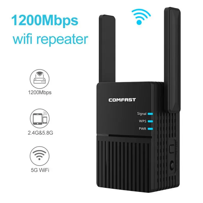 Wi-Fi-повторитель беспроводной с вилкой для США Великобритании и Европы 2 4 ГГц 1200