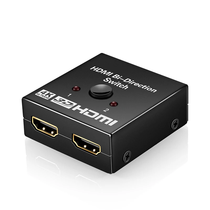 1080P HDMI Сплиттер 4K HDMI адаптер Поддержка 3D 1 в 2 выход или 2 в 1 выход двунаправленный коммутатор для DVD Mac ноутбука ТВ монитор и т. Д