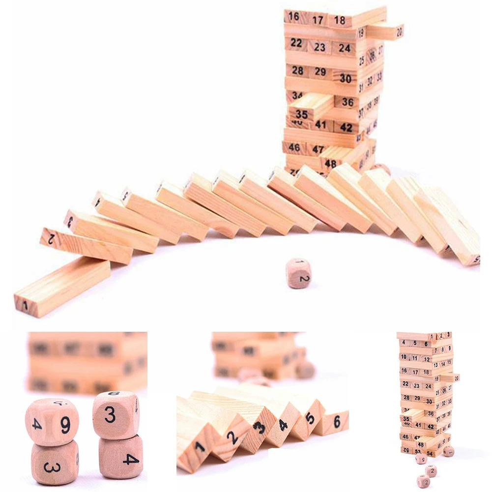 Новинка Pine в коробке 54 таблетки для отправки 4 кубиков пельменей блоки домино Маленький цифровой слой укладки#16