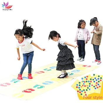 

Kid's Jumping Carpet Baby Jump Lattice Kindergarten Team Game Pad Early Childhood Fun Toys Child Indoor Outdoor Sports Toys M116