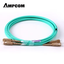 Волоконно-оптический кабель, AMPCOM 10G гигабитные волоконно-оптические кабели с SC в SC многомодовый OM3 дуплексный 50/125 LSZH