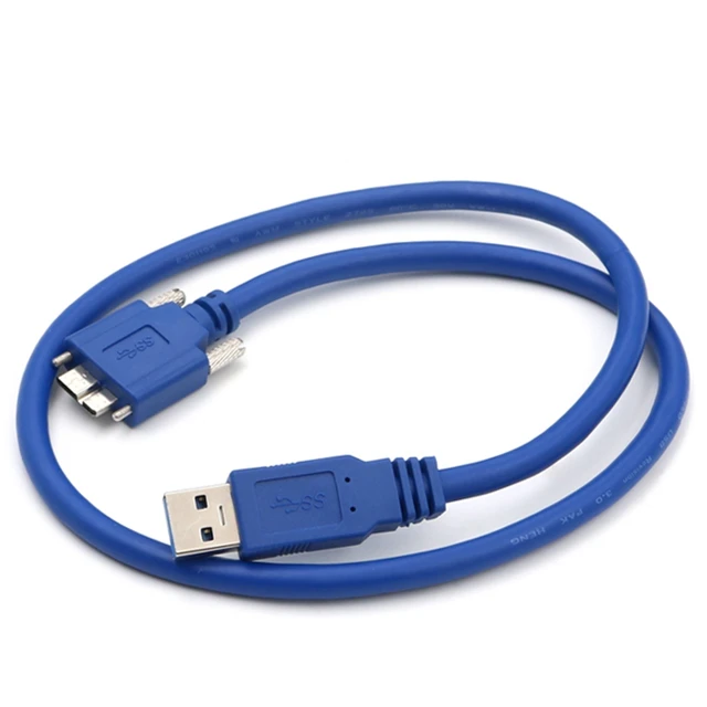 Usb 3.0 A Type Male To Micro B Male Extension Camera Cable Usb3.0 Am/microb  Cord 1m 1.5m 2m 3m 5m With Locking Screws - Data Cables - AliExpress