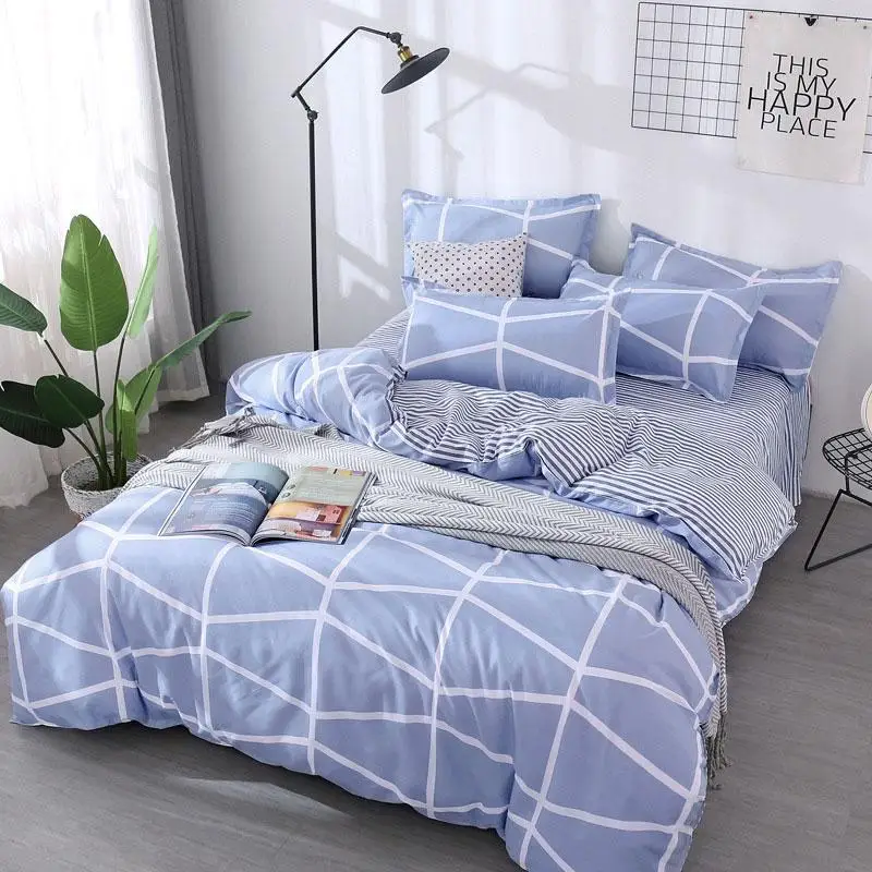 38 4pcs Kid Bed Cover Set Cartoon Duvet Adult Child Sheets And Pillowcases Comforter Bedding 2TJ-61003 | Дом и сад
