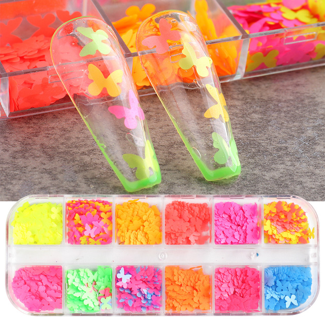 Abalone Shell Slices Nail Art Decorations 3D Broken Sea Shell Stone Flakes Aurora Charms Nails Accessories Manicure TRBY