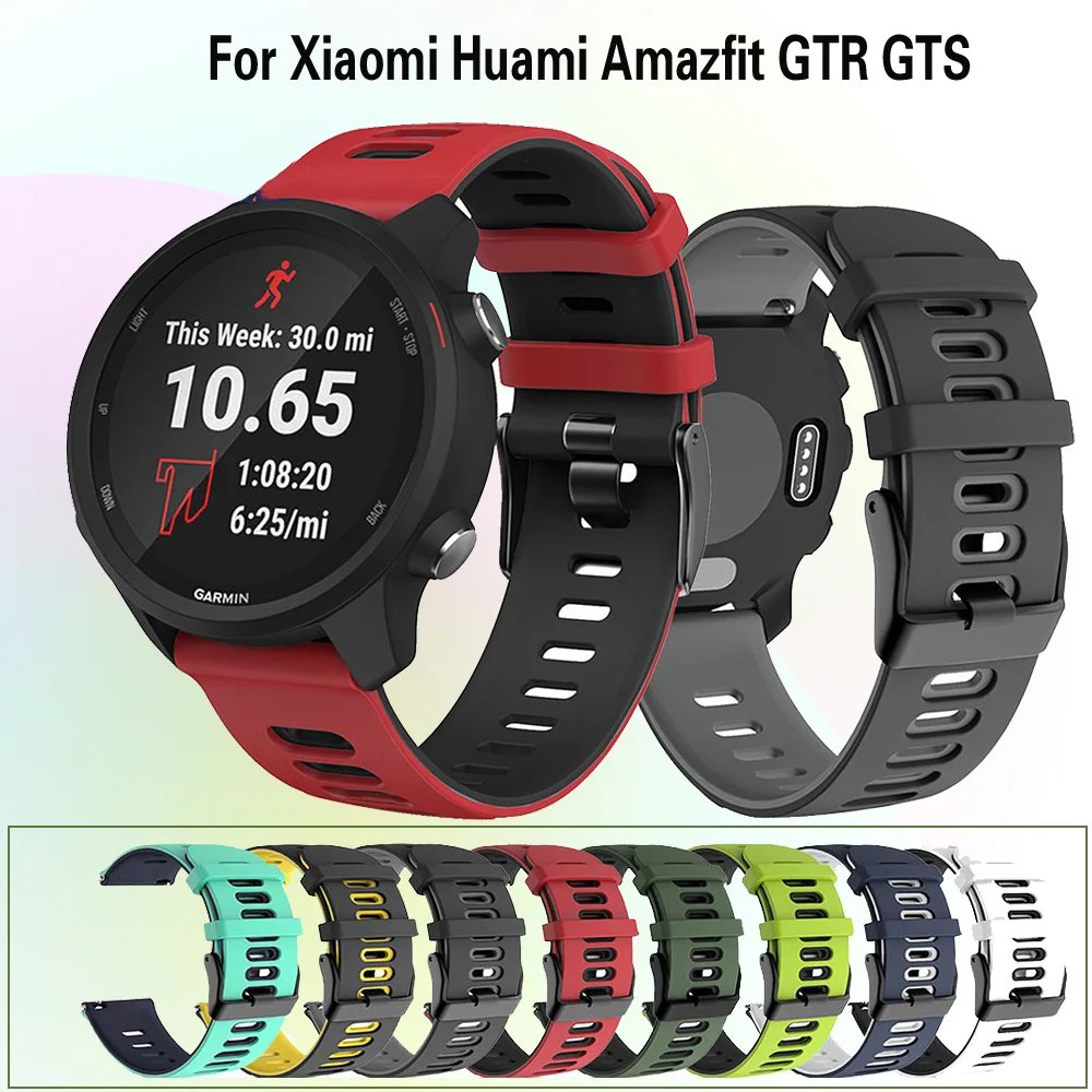 Ремешок для часов Amazfit GTR 47 мм браслет смарт-часов 20 22 Huami GTS 42 | Электроника