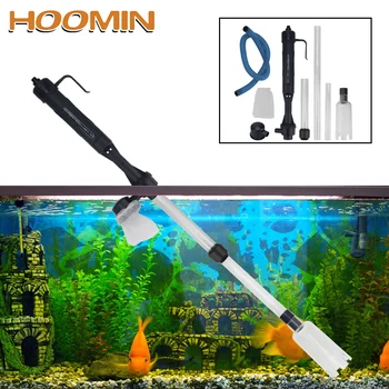 

HOOMIN Aquarium Fish Tank Pipe Electric Water Change Pump Changing Water Vacuum Filters Tools Waste Remover Gravel Cleaner Tool