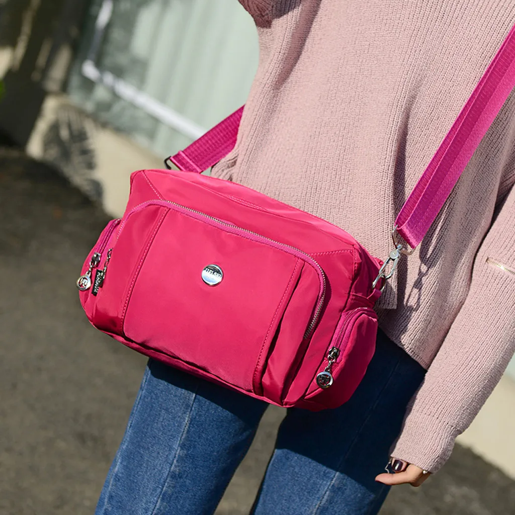 Новые модные женские сумки-мессенджеры большой емкости сумка на плечо нейлоновые сумки водонепроницаемые повседневные сумки для подростков дропшиппинг#7