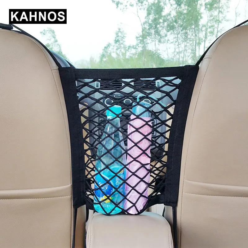 Multifunction Car Organizer Front Seats Elastic Mesh Net Trunk Storage