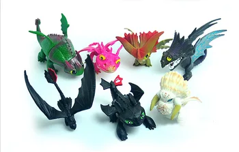 

10pcs 4-6cm How to Train Your 3 Figure Toys Night Fury Toothless Dragon Model Doll Toy Best Christmas Gifts For Kids