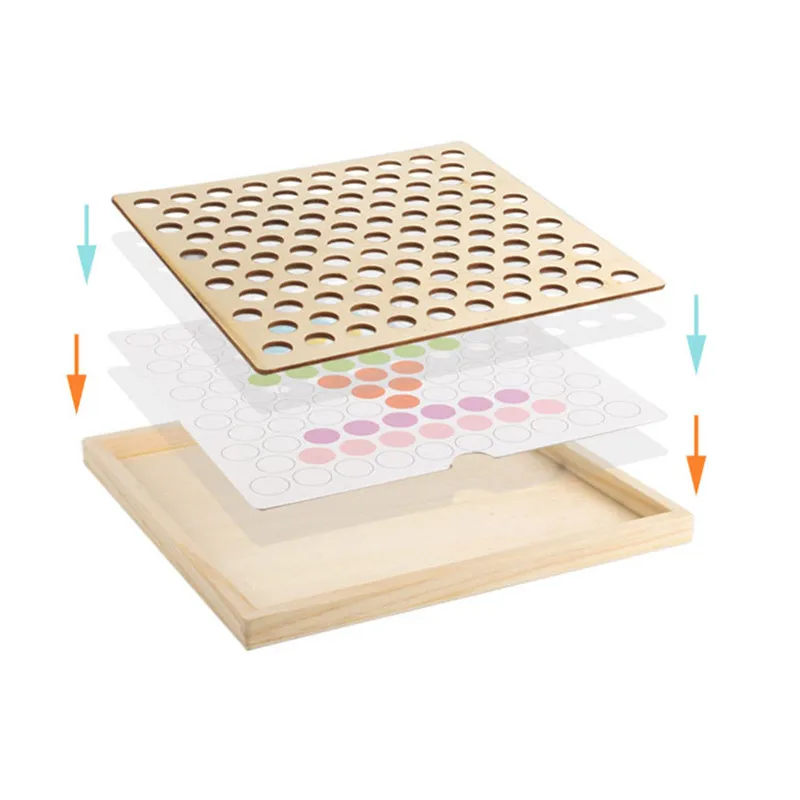 Children's educational toys Sorting Toys for Toddlers Matching Game Color Sorting Preschool Learning Toys juguetes #4O21 (17)