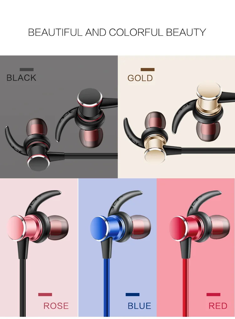 Bluetooth наушники водонепроницаемые, Беспроводные спортивные наушники Hi-Fi бас стерео наушники шумоподавление Гарнитура для тренировки бег