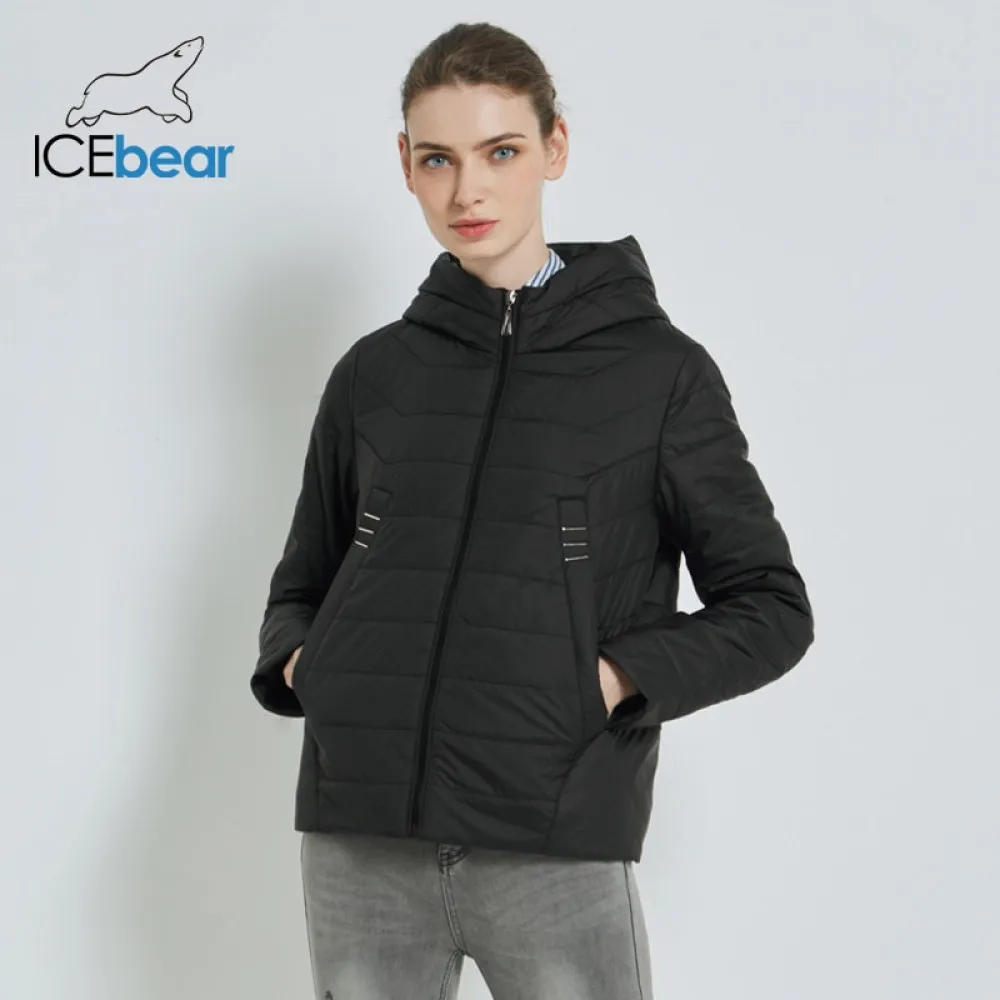 ICEbear 2019 Новинка легкая удобная куртка с застежками молниями Короткая втачным