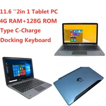 July Sale 4GBDDR+128GB 11.6 INCH 2 IN 1 Tablet PC With Docking Keyboard NC01 Windows 10 CPU 8300  1920 x 1080 IPS Dual Camera