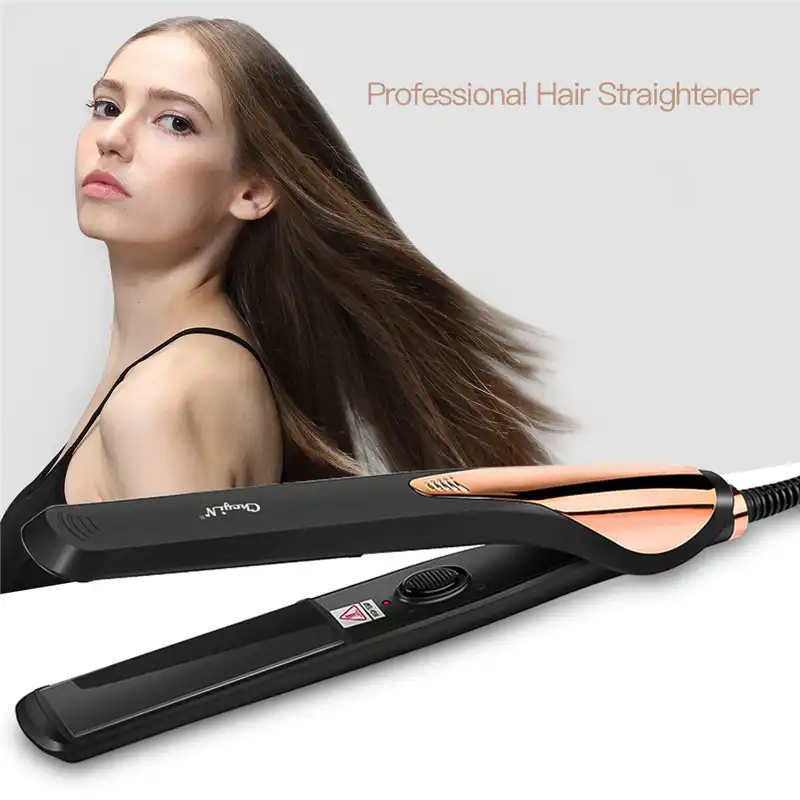 hair straightening at home with straightener