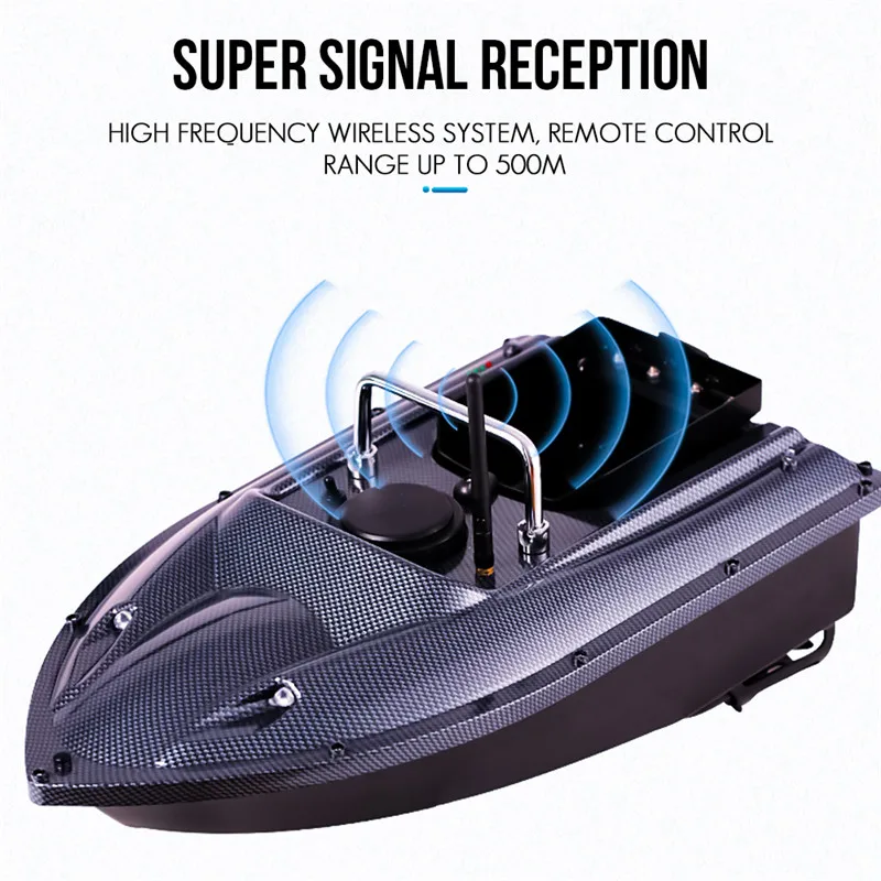 

RC Distance Remote Control Fishing Bait Boat 500M Speed Boat Fish Finder Ship Boat With US/UK/AU/EU Charger Fishing Tools