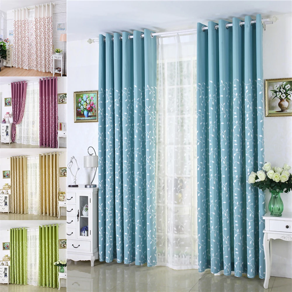 

Moddern Customized Curtains Embroidered Curtain For Home Decoration Polyester And Cotton Shading Rate 41%-85% For Bedroom