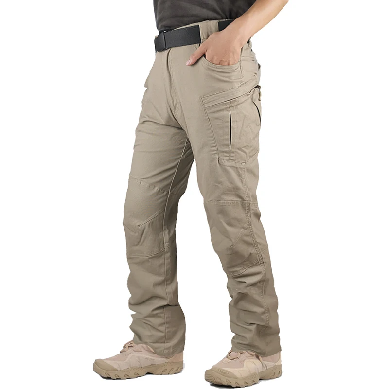 Khaki Refire gear IX8 уличные брюки мужские хлопковые дышащие эластичные Стрейчевые брюки спортивные альпинистские походные лыжные треккинговые длинные брюки мужские - Цвет: Khaki