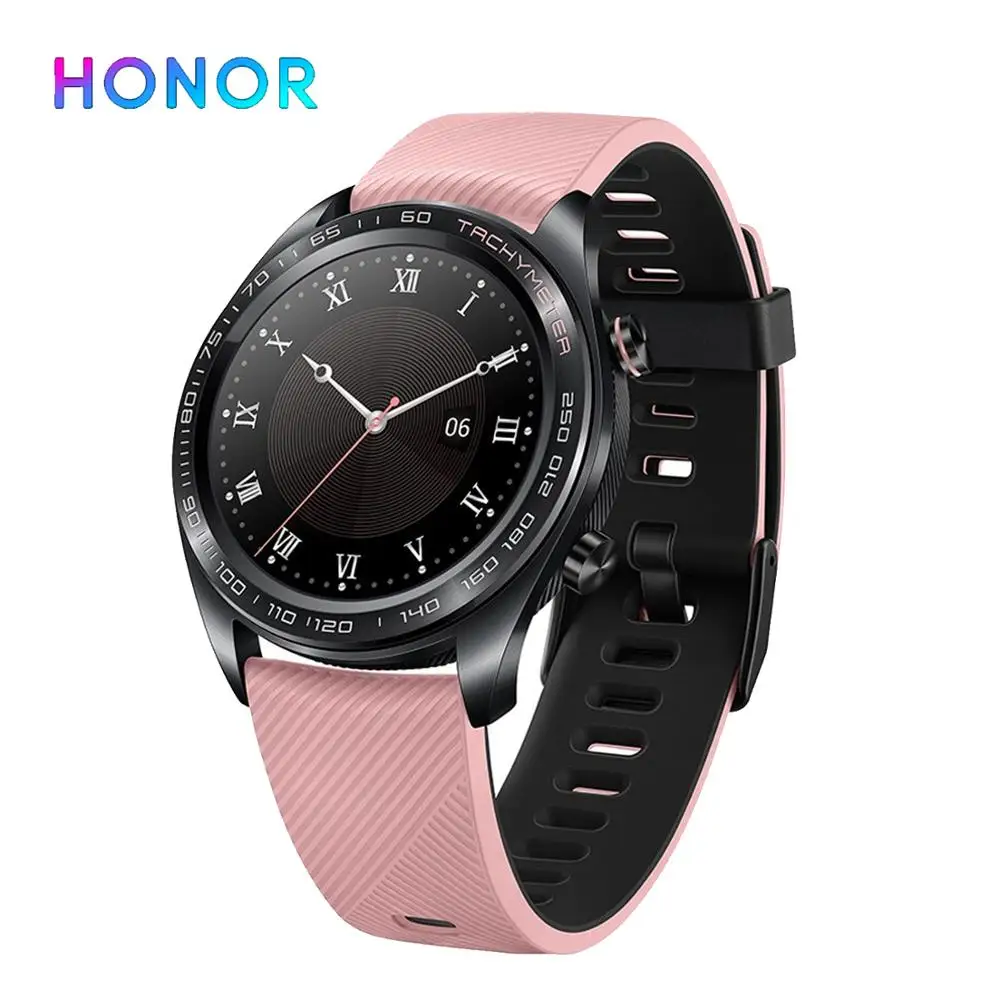 Honor Watch Dream, умные часы, спортивные, для сна, бега, велоспорта, плавания, горы, gps, 1,2 дюймов, AMOLED, цветной экран - Цвет: Sport Pink