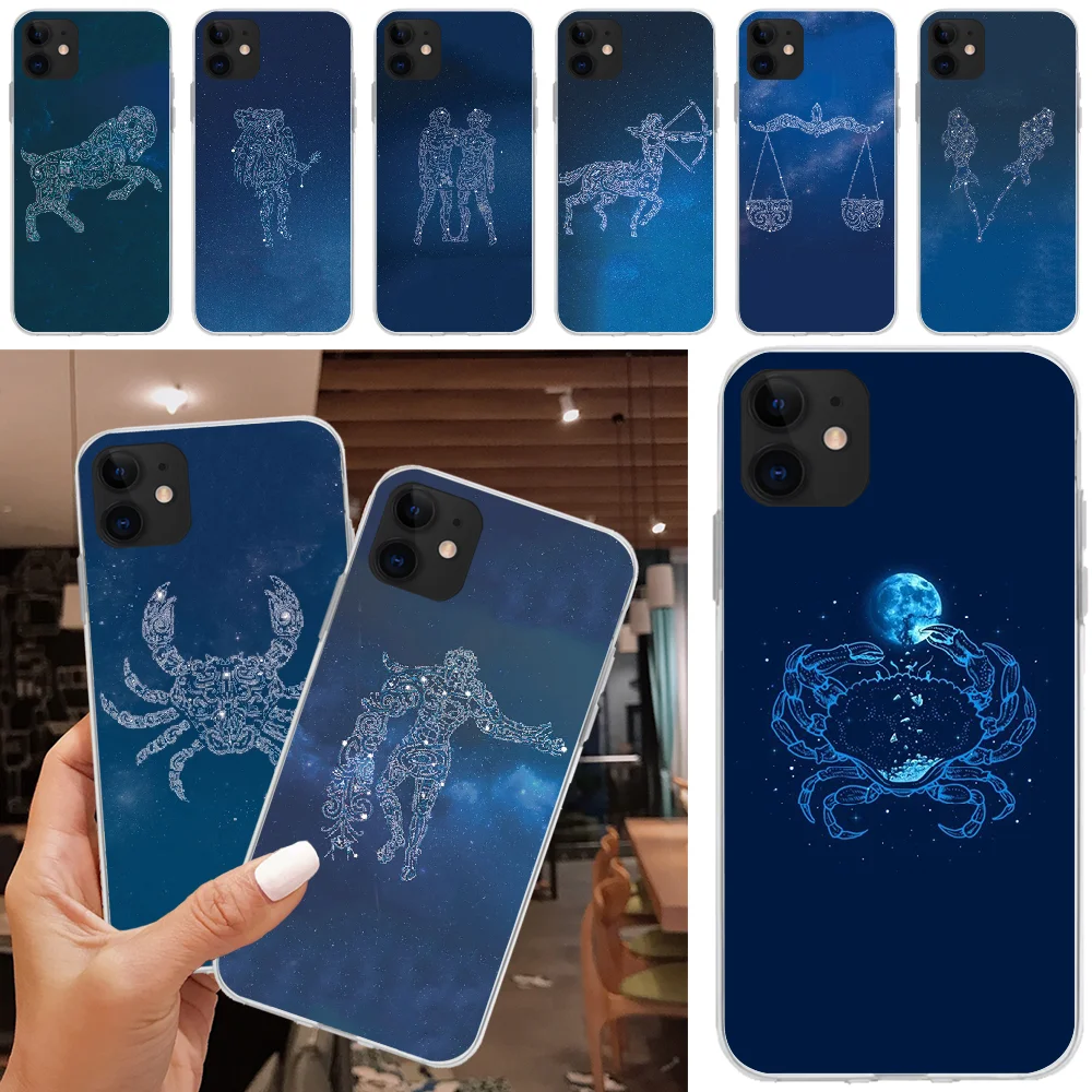 ByLoving 12 Созвездие Знаки зодиака дизайн телефона чехол для iPhone 5C 5 5S SE 7 8 plus X XS XR MAX 11