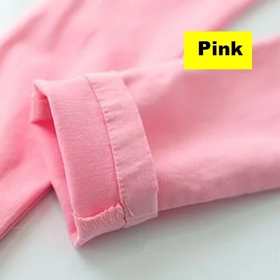 Pink Детские штаны для девочек; леггинсы для девочек; сезон осень-весна; брюки для девочек; модные детские узкие брюки ярких цветов; узкие брюки для девочек - Цвет: Pink