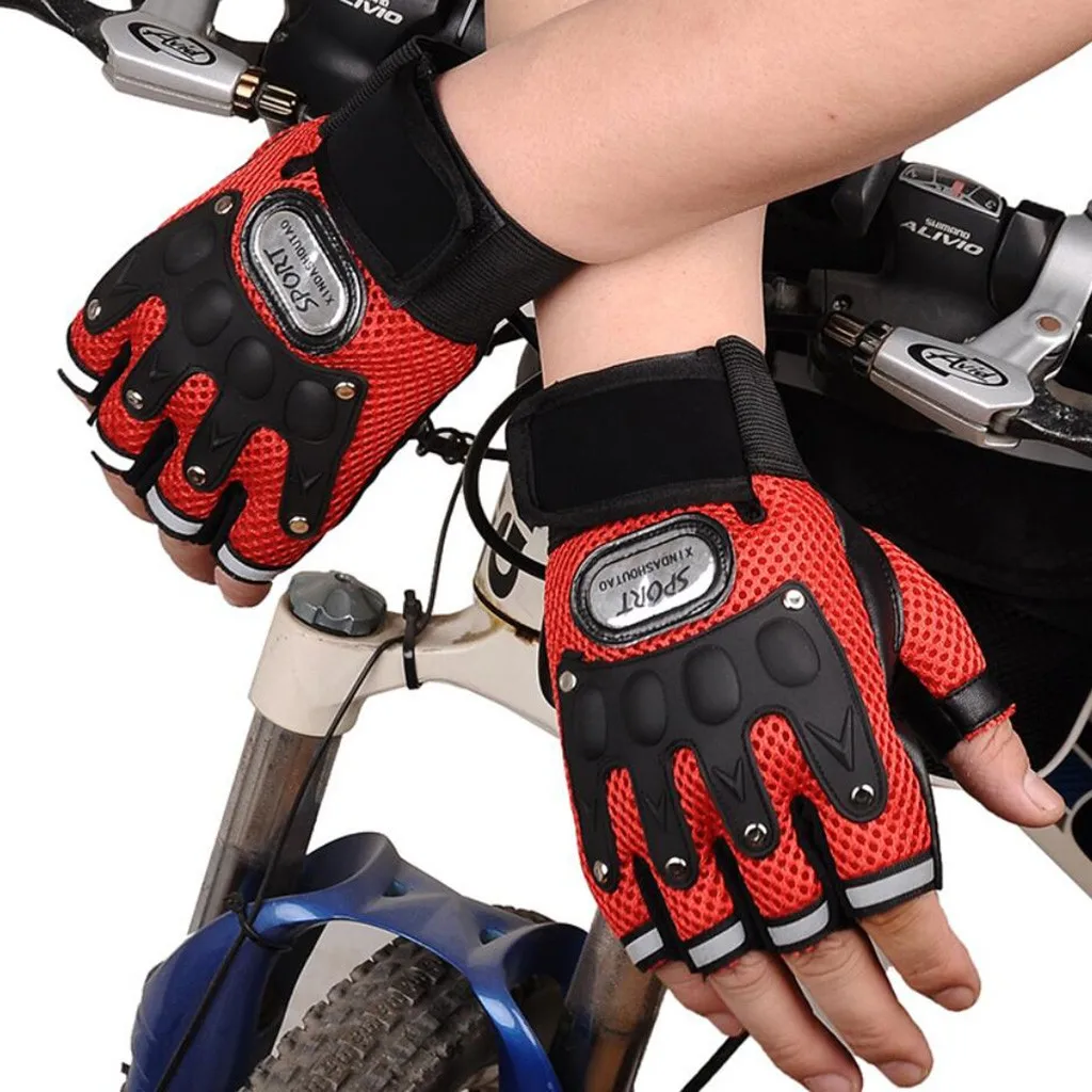 Cycling Gloves half finger women men Outdoor Sports Riding Gloves anti slip tight Shock Absorption Wear Mitten New