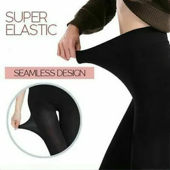 

Women 4D Shaping Stovepipe High Elastic Footed Tights S55