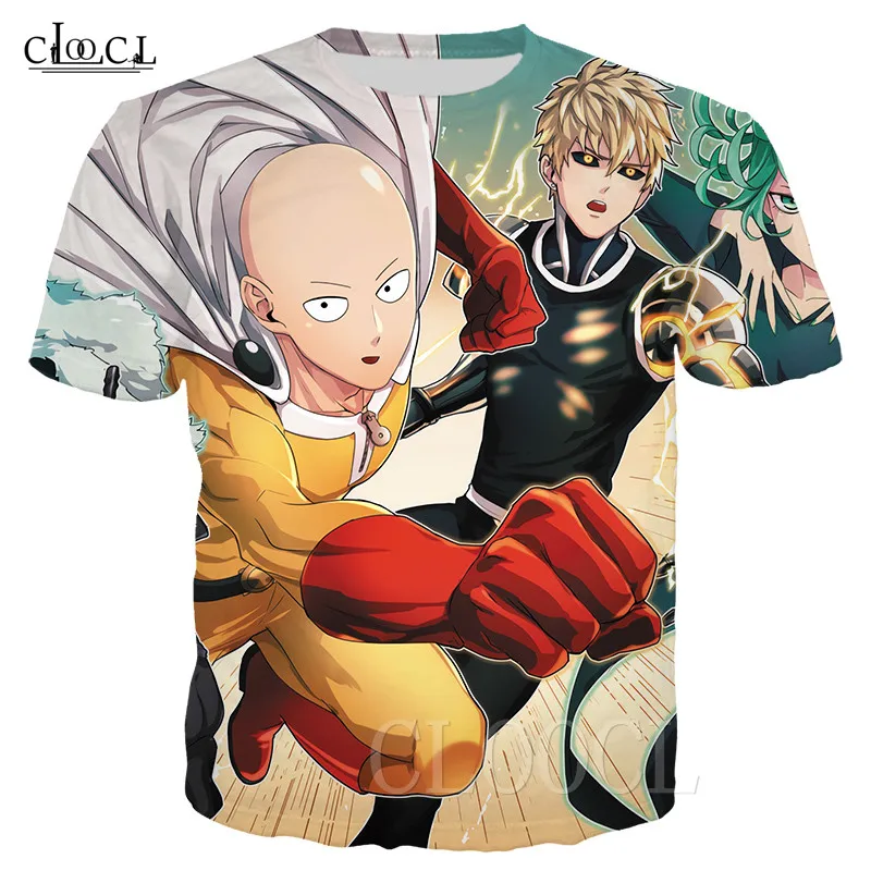 One Punch Man Классическая аниме футболка пуловеры 3D принт забавная мультяшная для
