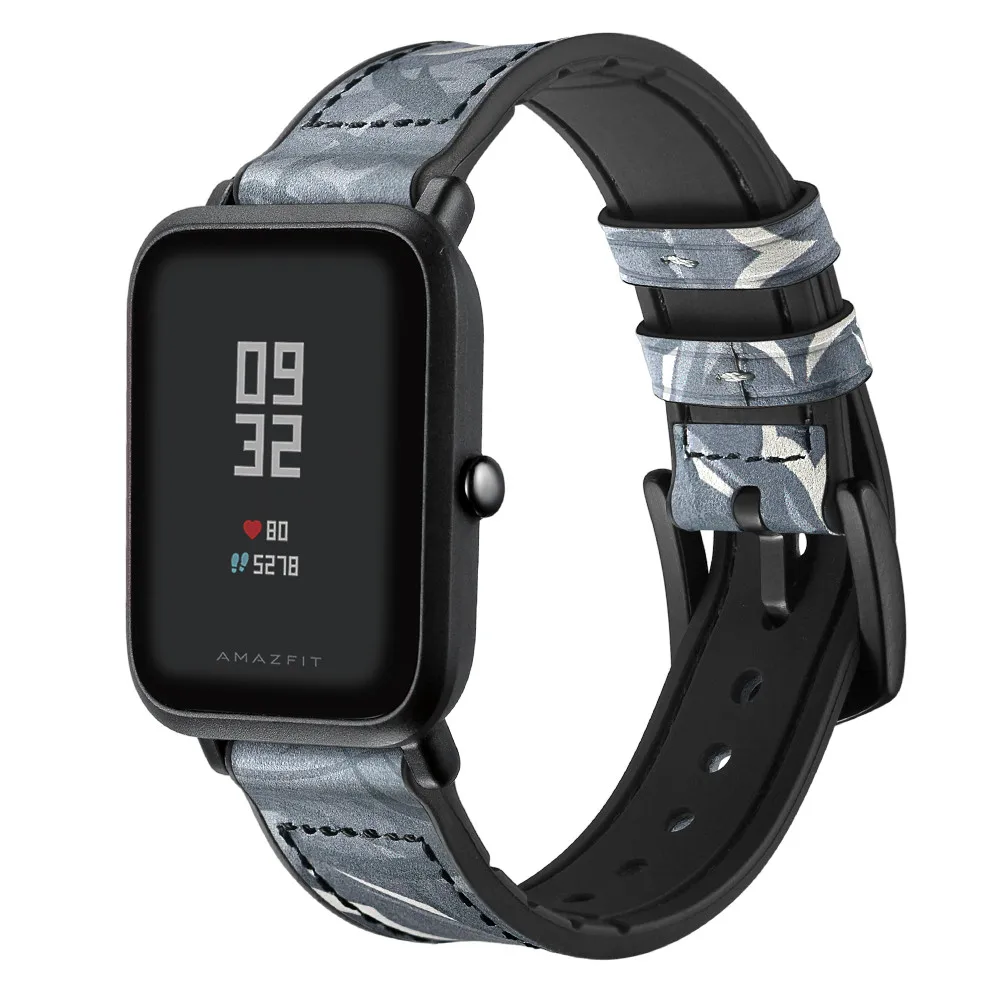 Кожаный силиконовый ремешок для наручных часов Huami Amazfit Bip Молодежные часы 20 мм ремешок для часов браслет