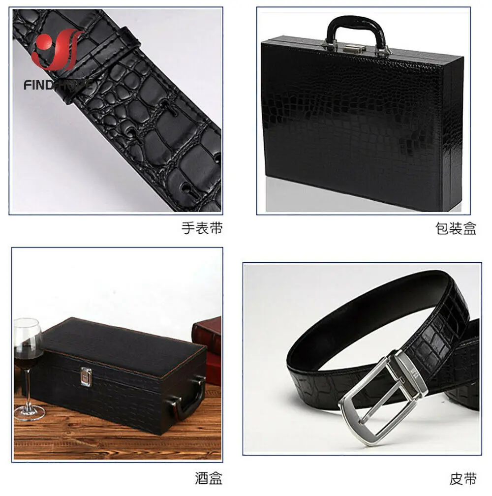 Crocodile PU Faux Leather Fabric 4