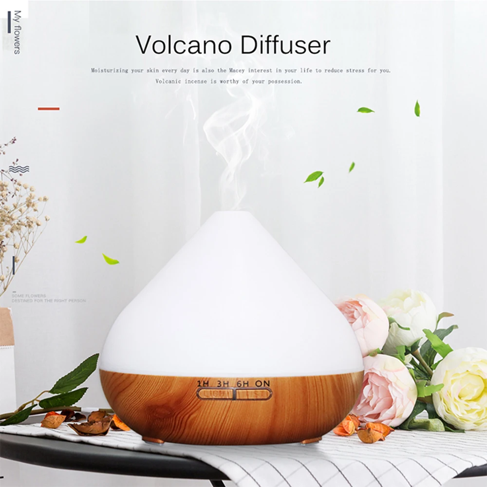 

Ultrasonic humidifier 500ml essential oil diffuser 12W aroma diffuser gradient 7 color led household mute atomizer