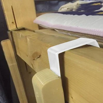 

4PCS Iron Practical Heavy Duty Bunk Bed Ladder Hooks Ladder Holder Ladder Brackets for Dormitory