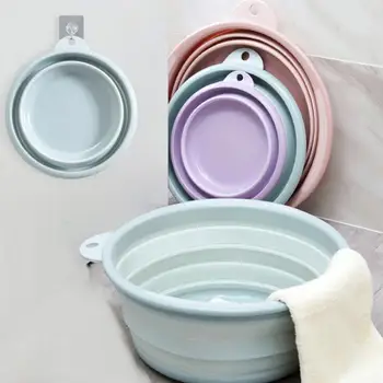 

New Soft Material Portable Folding Large Washbasin Household Plastic Laundry Tub Travel Thickening Laundry Basin Plastic Basin