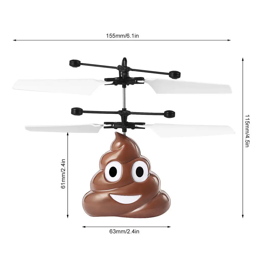 no remote Brown RC летающий шар Дрон шар-Вертолет игрушки инфракрасная индукция встроенный сверкающий светодиодный свет для детей Красочные Flyings рождественские подарки - Цвет: no remote Brown