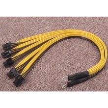 Câble d'alimentation PCIe Express 6 broches, 4 pièces, pour P3 S7 S9 S11 Bitmain Miner, câble PSU